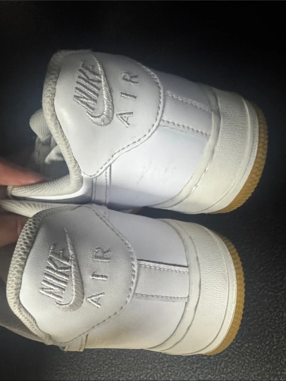 Nike Men's White Low-Top Sneakers with Gum Outsole